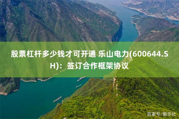 股票杠杆多少钱才可开通 乐山电力(600644.SH)：签订合作框架协议