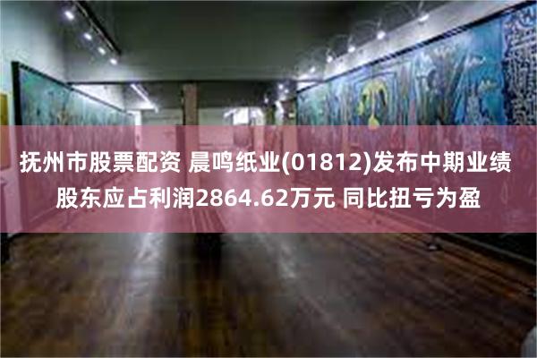 抚州市股票配资 晨鸣纸业(01812)发布中期业绩 股东应占利润2864.62万元 同比扭亏为盈