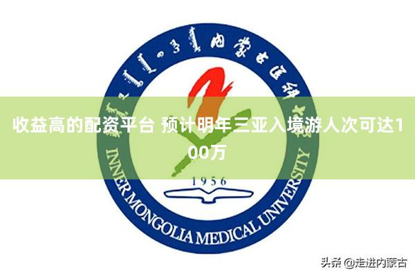 收益高的配资平台 预计明年三亚入境游人次可达100万