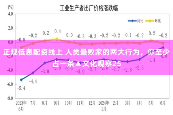 正规低息配资线上 人类最败家的两大行为，你至少占一条▲文化观察25