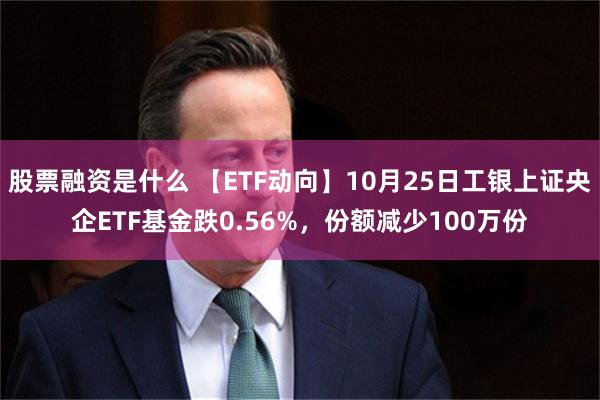 股票融资是什么 【ETF动向】10月25日工银上证央企ETF基金跌0.56%，份额减少100万份