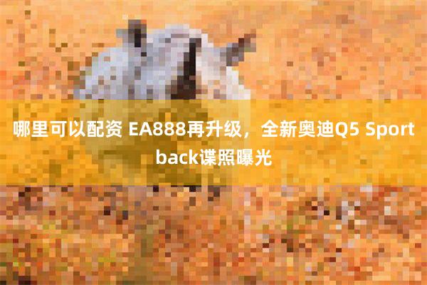 哪里可以配资 EA888再升级，全新奥迪Q5 Sportback谍照曝光