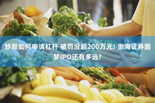 炒股如何申请杠杆 被罚没超200万元! 渤海证券圆梦IPO还有多远?